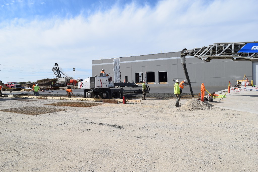 10-5-22: Exterior concrete work for the new loading docks