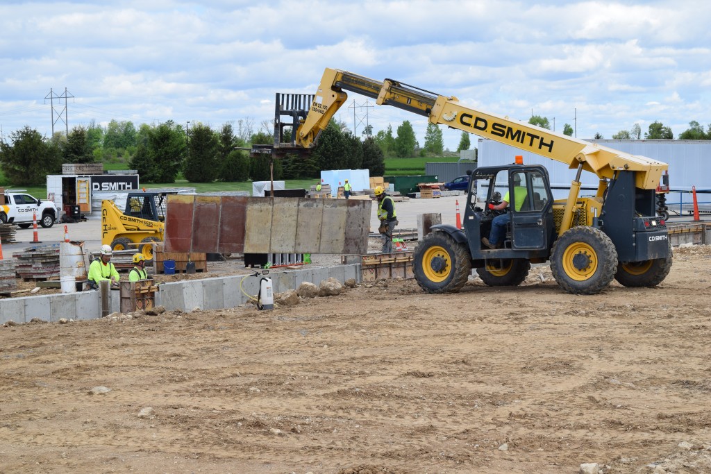 5-12-22: Leveling cement footings