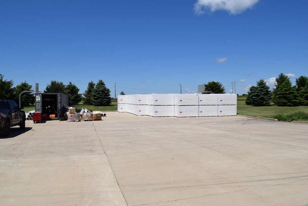 6-9-22: Staging area is filling up