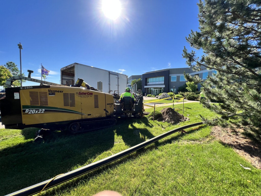 6-22-22: Horizontal directional drilling to install a new gas line