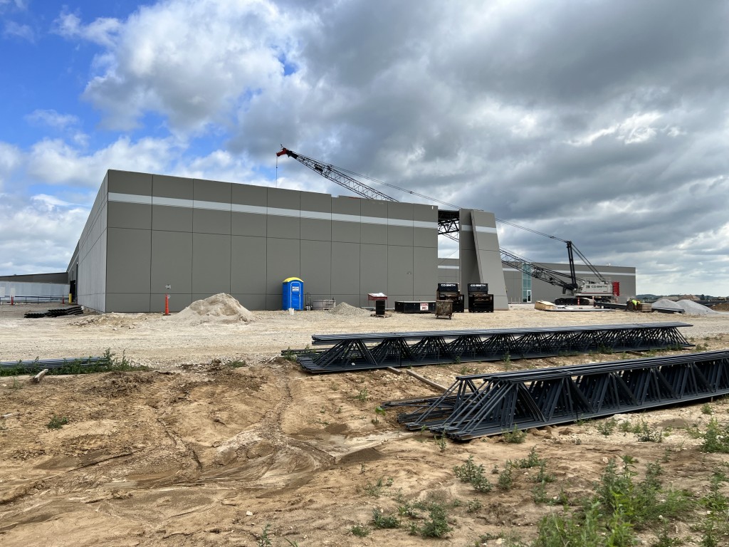7-20-22: Progress continues with the south wall panel relocations