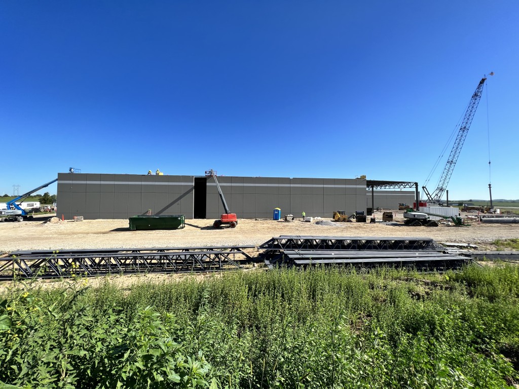 7-28-22: Over half way on the exterior wall panels