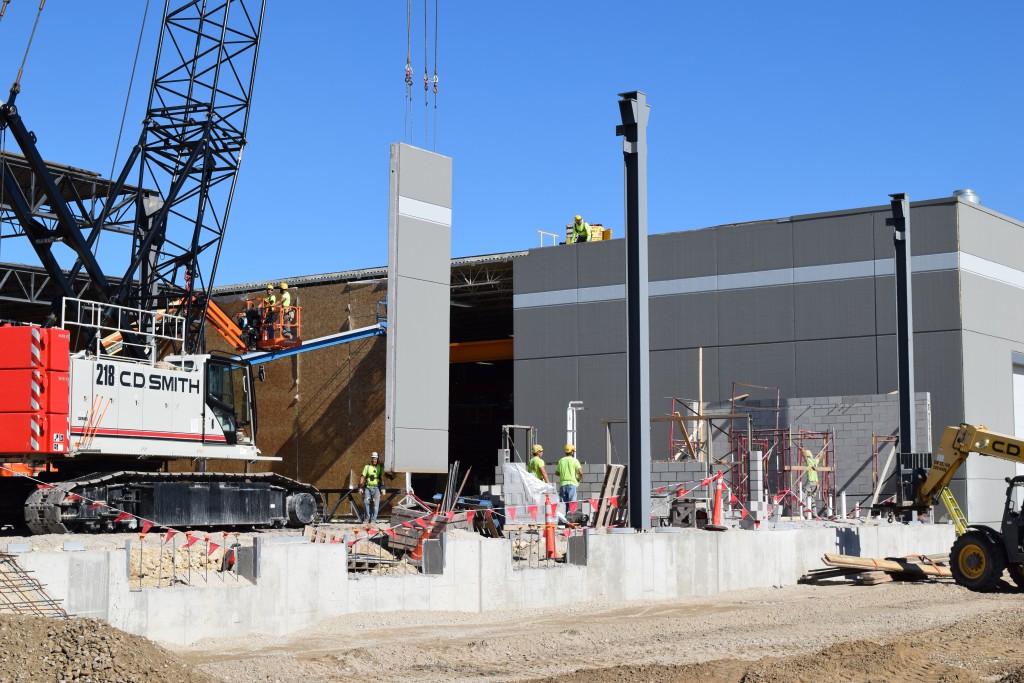 8-4-22: Only a few south wall panels left to move