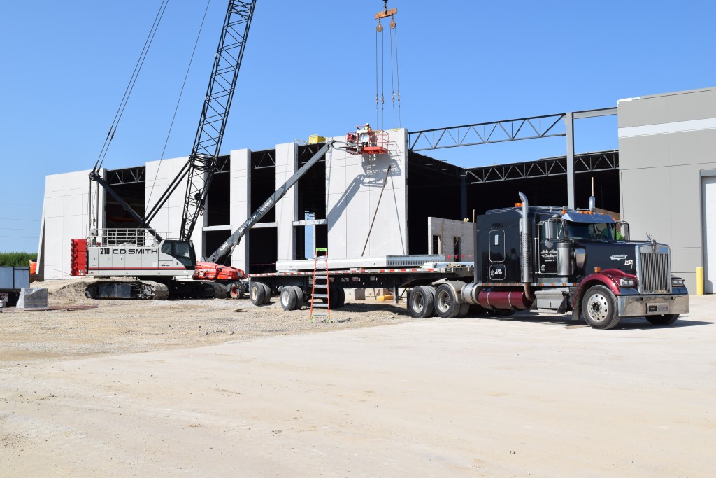 8-10-22: Installing the east facing wall panels