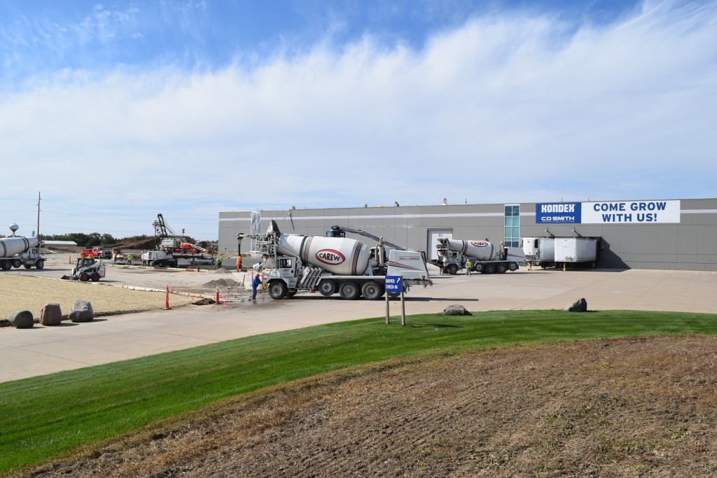 10-5-22: Exterior concrete work for the new loading docks