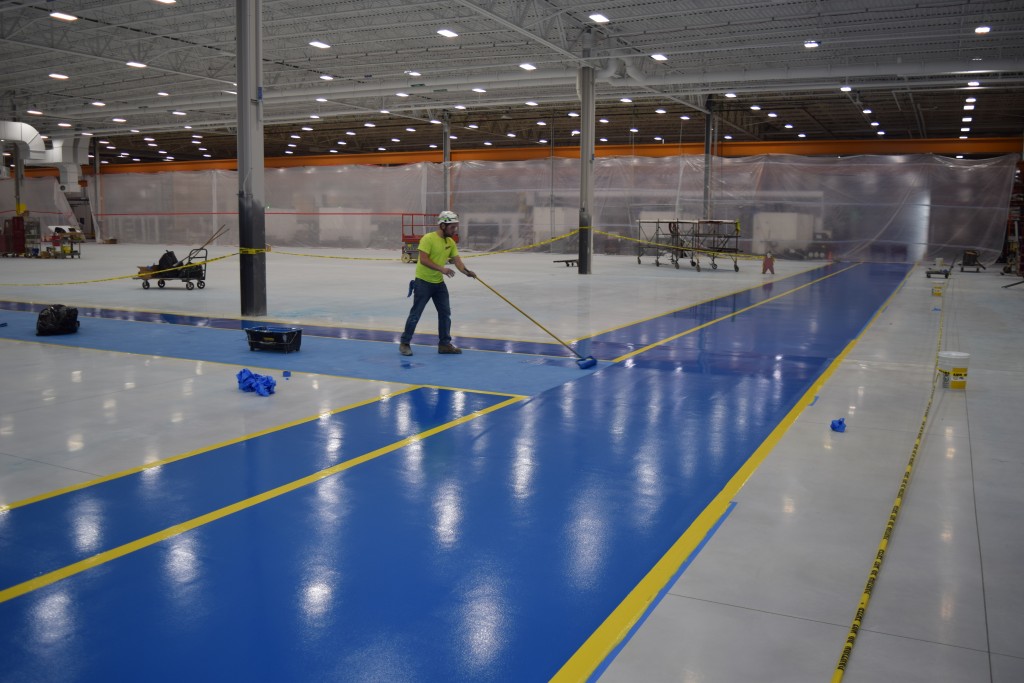 12-7-22: A gloss finish is added to the traffic and walk aisles